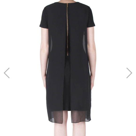 Dress with chiffon overlay - Picture 3 of 3